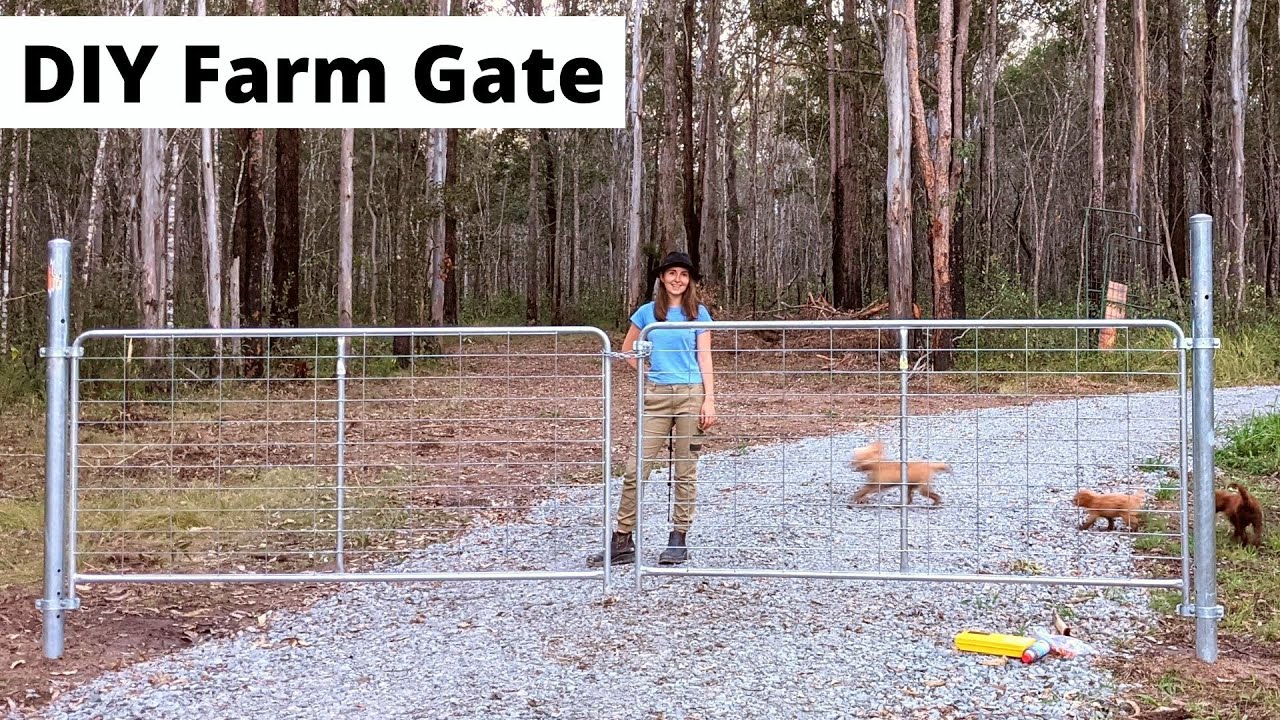 DIY Steel Farm Gate Installation & Costs  -  EzyPipe Strainer Posts