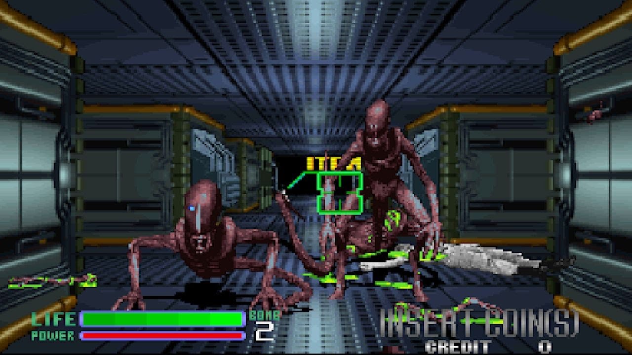 Alien 3: The Gun (Arcade) Playthrough longplay retro video game