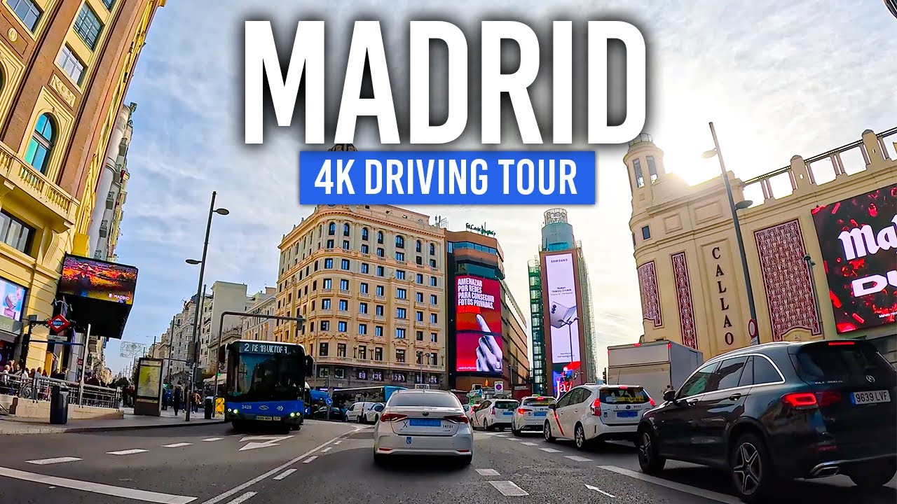 MADRID, Spain 🇪🇸 Wide Streets, Big City | 4K Driving Tour