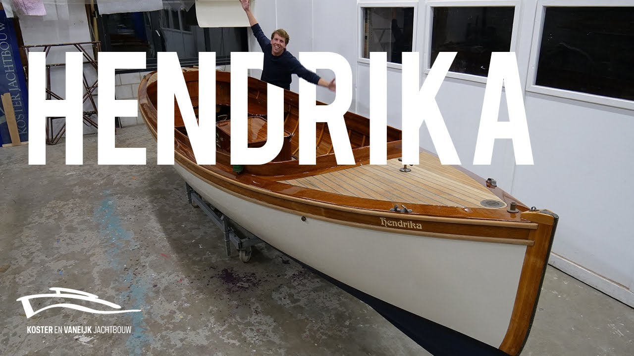 DEZE REPLICA STEAM LAUNCH SLOEP IS GERESTAUREERD EN KLAAR! - HOUTEN SLOEP