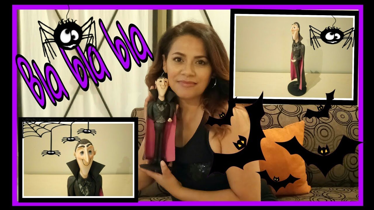 DIY Como hacer a Dracula Hotel transylvania | porcelana fría | Ideas fáciles para Halloween