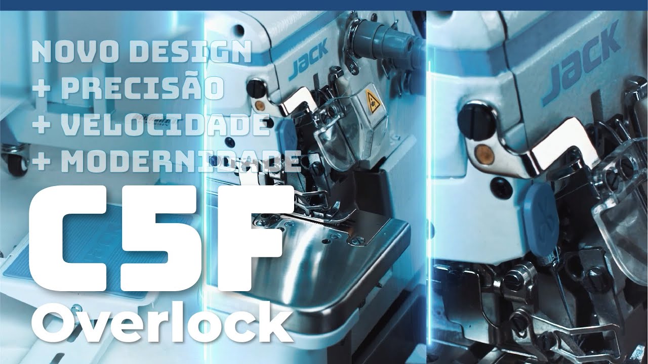 Lançamento Máquina Overlock Eletrônica C5F Jack.