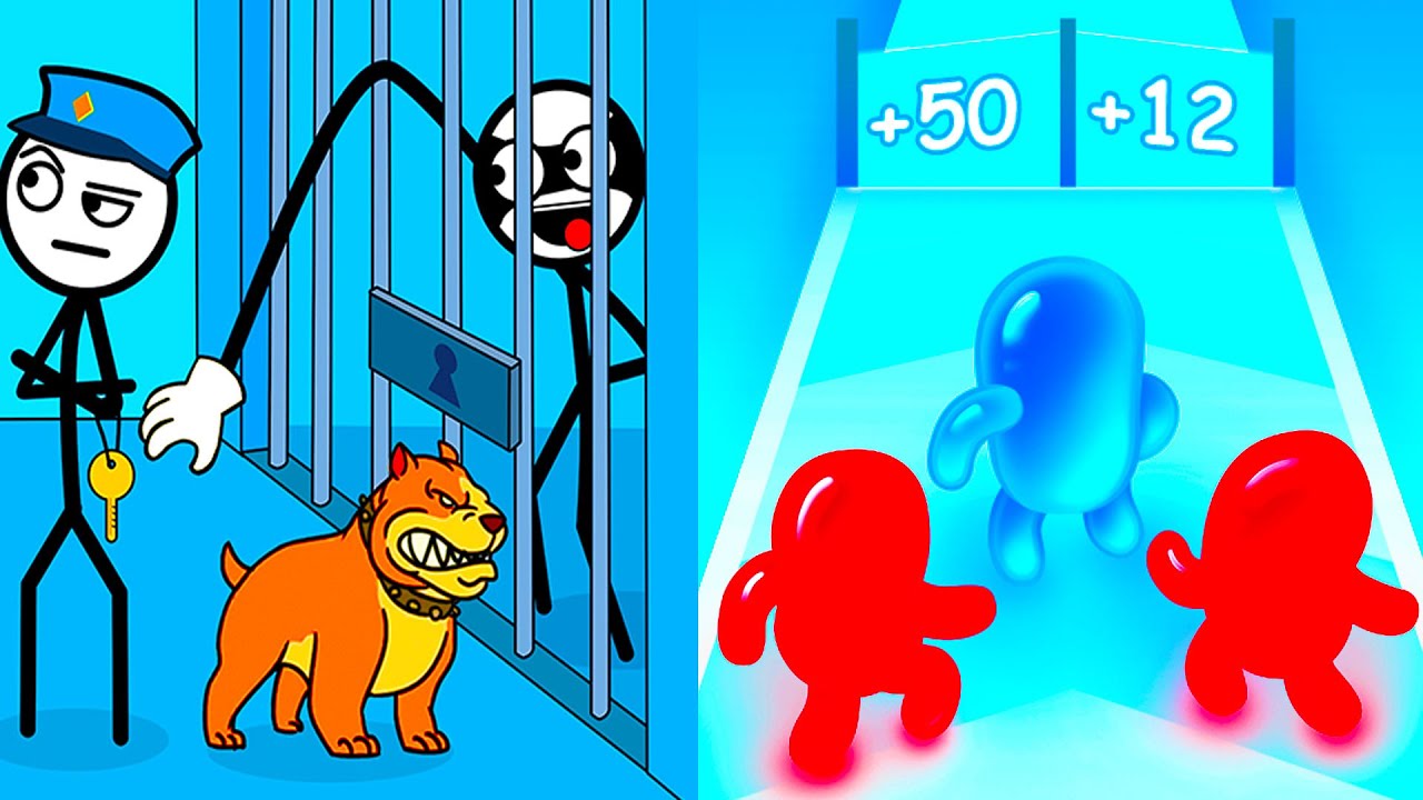 Thief Puzzle vs Join Blob Clash 3D ⭐🔴👽⭐️ Hard Levels Challenge Walkthrough Gameplay Ep08