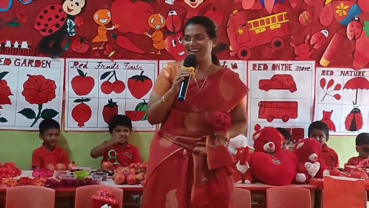 Red ♥️ day celebration | Primary colors introduction in kindergarten class