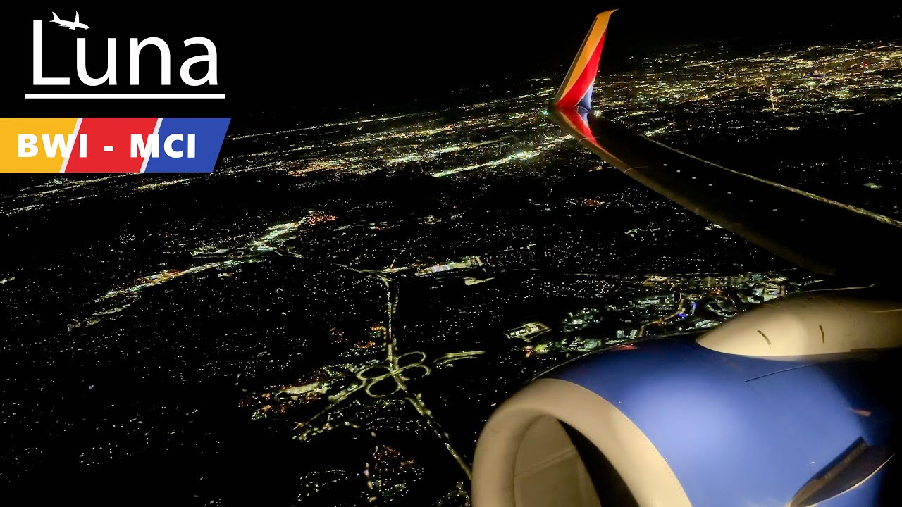 Southwest Airlines Boeing 737-700 Flight From Baltimore to Kansas City