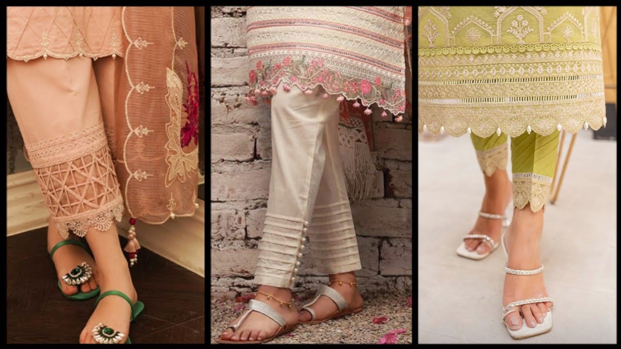 top trending trouser design 2023 | summer trouser bottom design | Plazo Design Ideas 2023