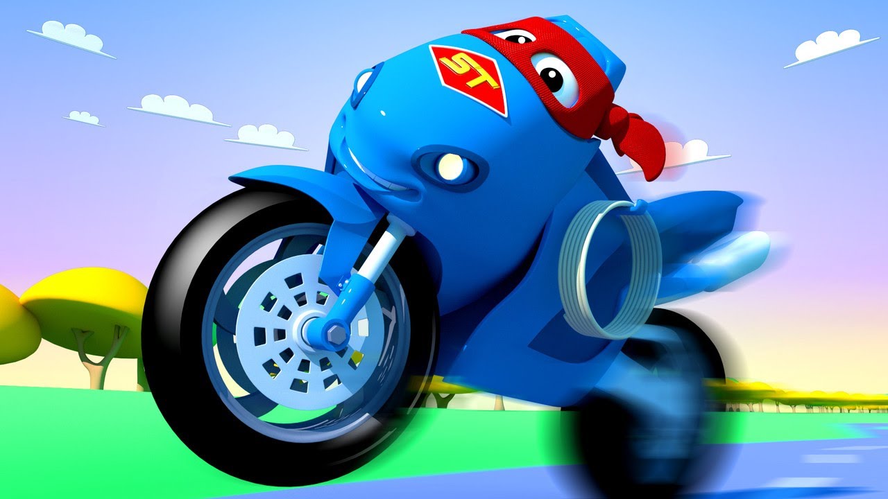 videos de caminhões para crianças - O caminhão moto  - Carl o Super Caminhão na Cidade do Carro