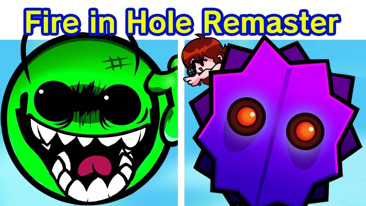 FNF x Geometry Dash – Fire in the Hole V5.5 Update + New DLC Songs