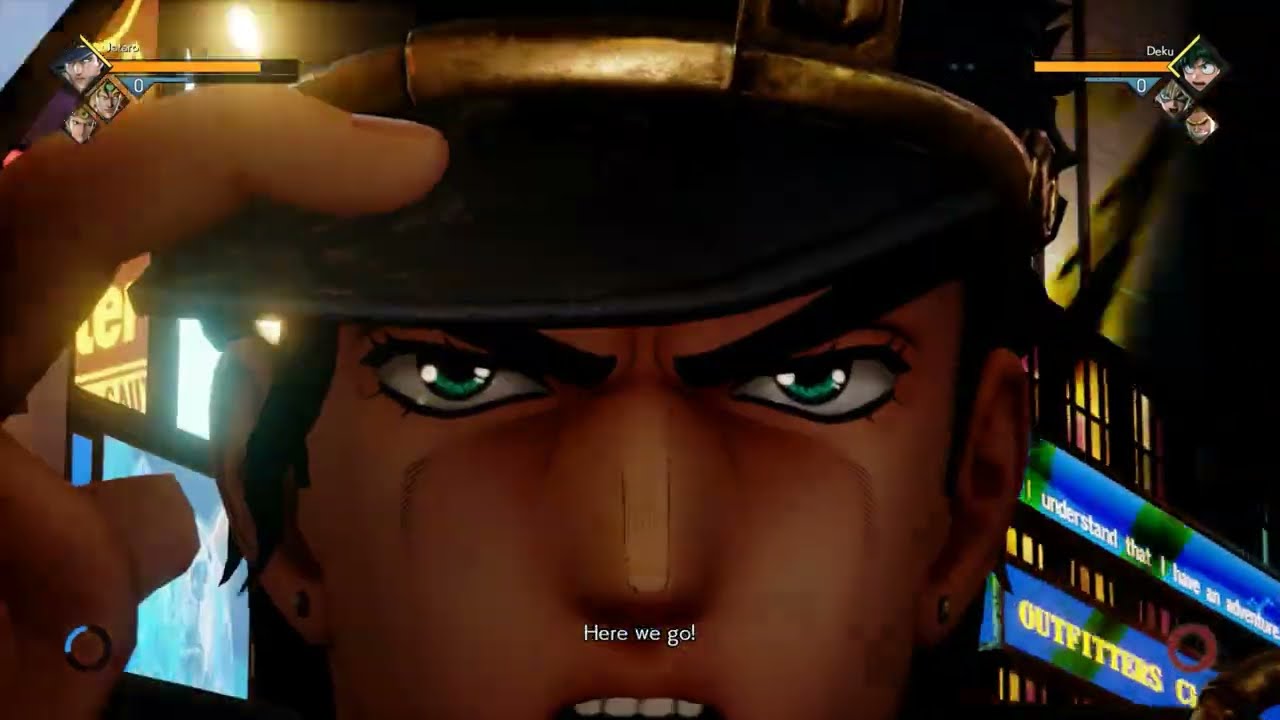 Jotaro vs All might Jump force