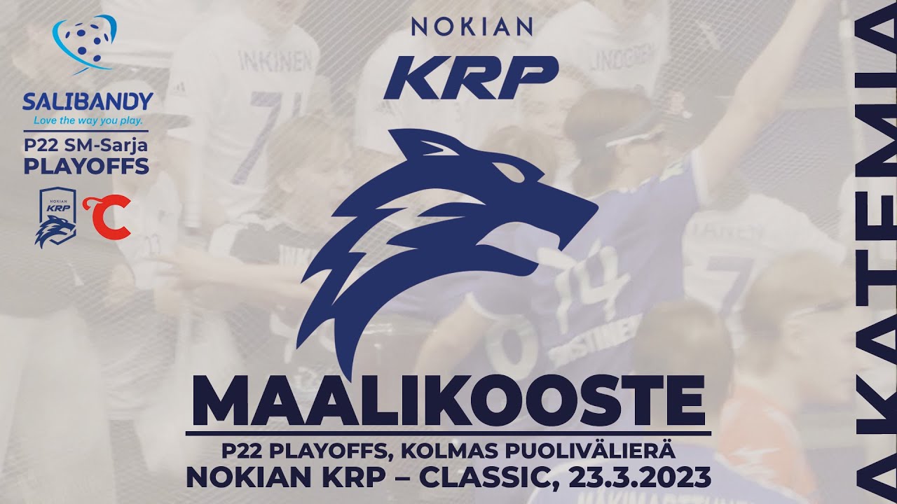P22 Playoffs: 3. PVE, Nokian KrP–Classic, Maalikooste, 23.3.2023