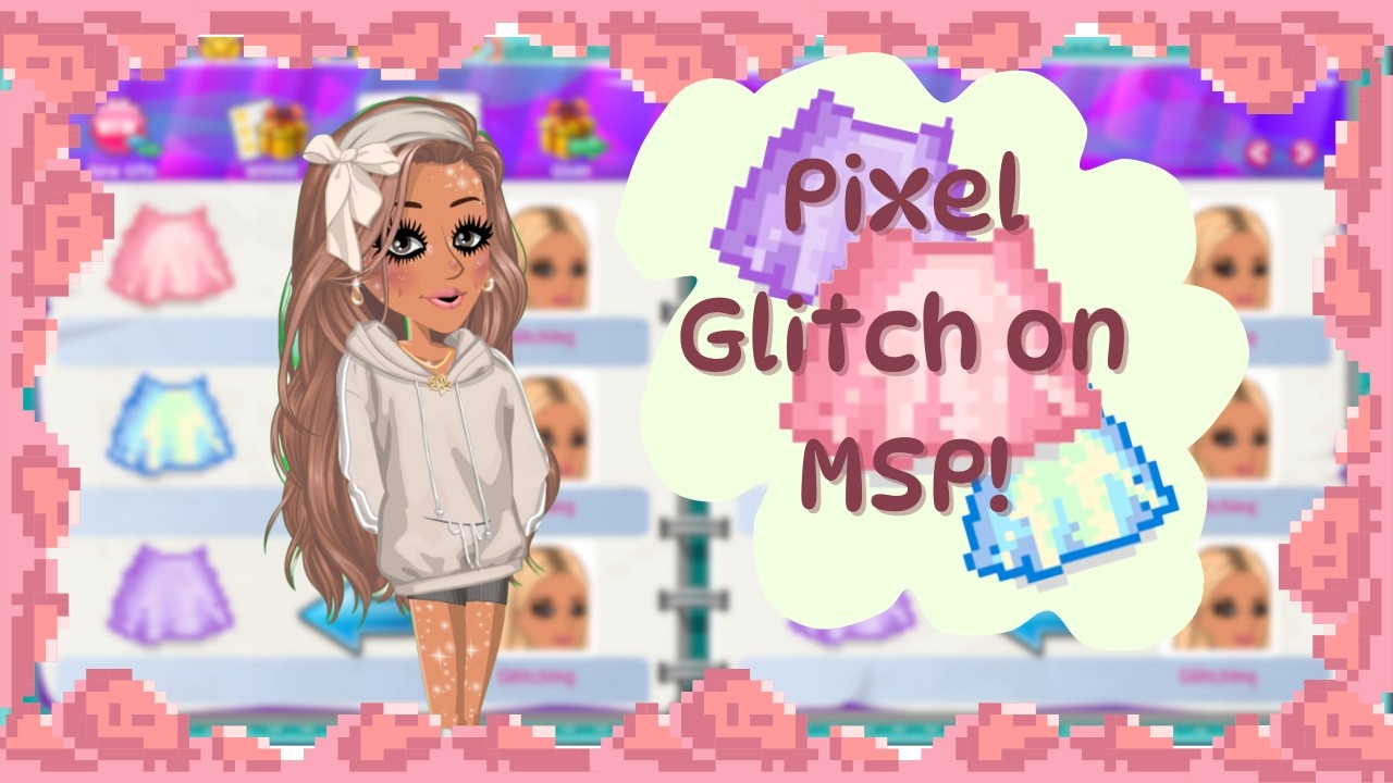 how to pixel glitch on msp! ⋆˚꩜｡