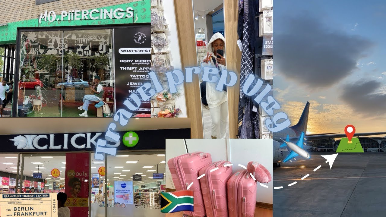 Travel prep vlog - Running errands, last few days in SA , packing ect | moving abroad for school✈️