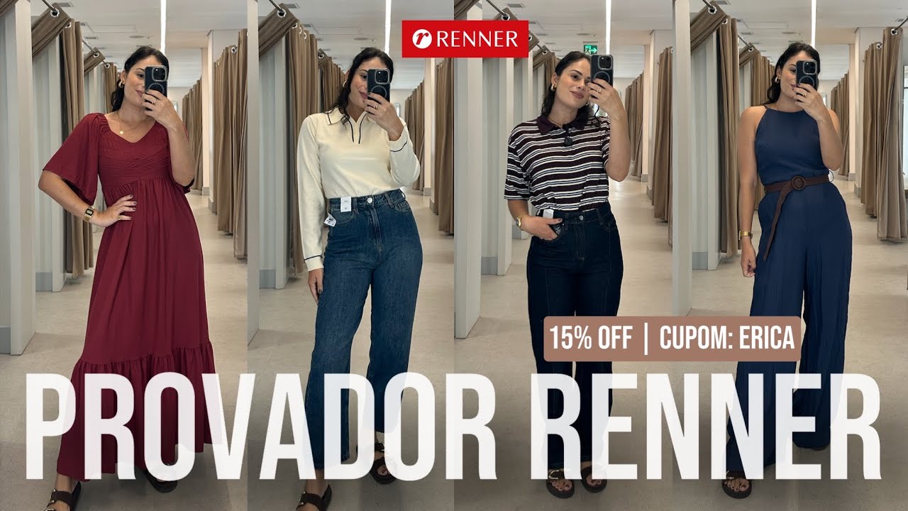 PROVADOR RENNER | NOVIDADES DA SEMANA 15% off cupom: ERICA pelo link 