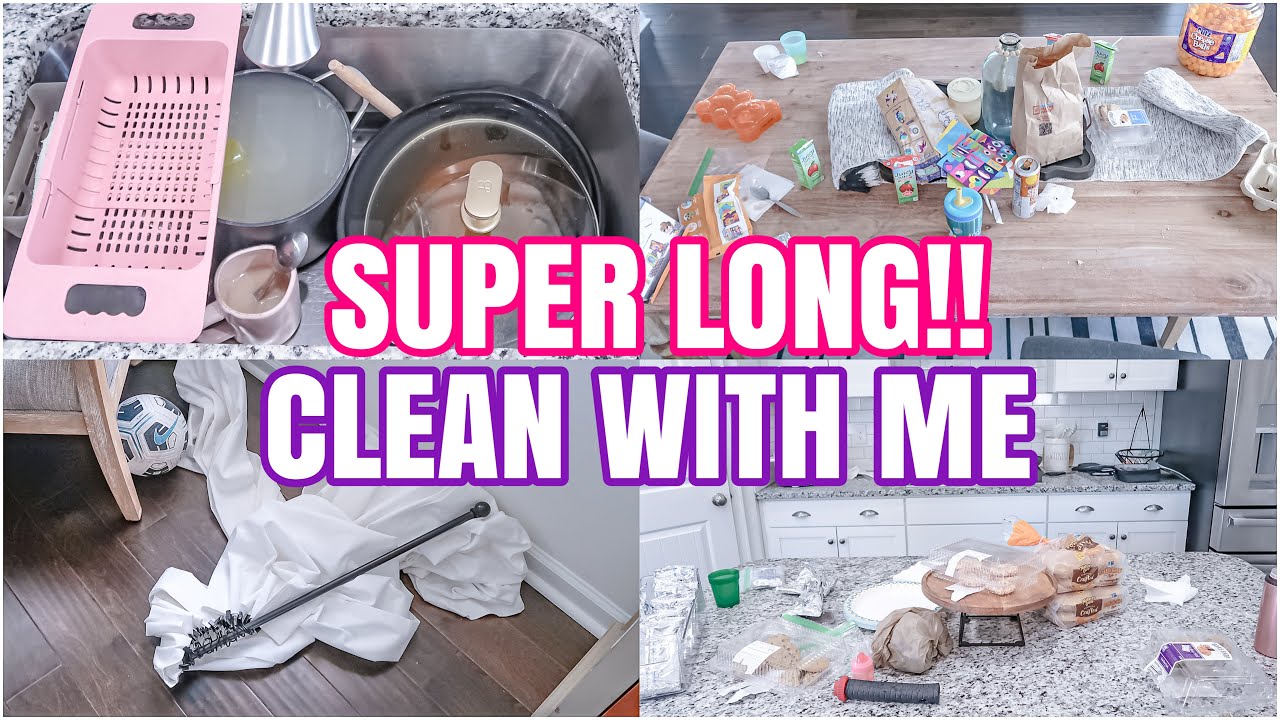 EXTREME!! LONG CLEAN WITH ME | EXTREME CLEANING MOTIVATION 2024 | MESSY HOUSE TRANSFORMATION