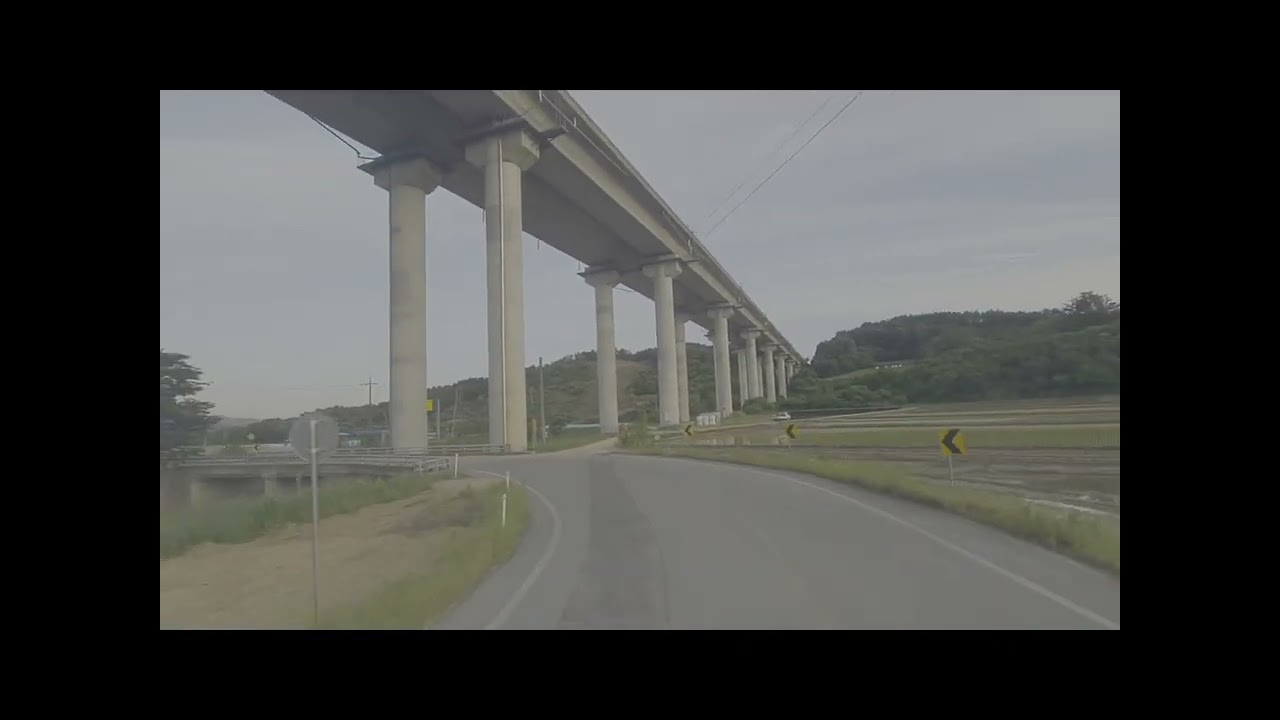 시골버스 | 좁은 산골 마을길 | 공주 642번 (두만리, 평정리, 상룡리, 목천2구)