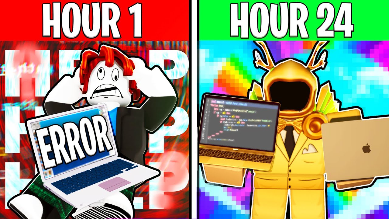 Я потратил 24 ЧАСА на изучение скриптинга в Roblox