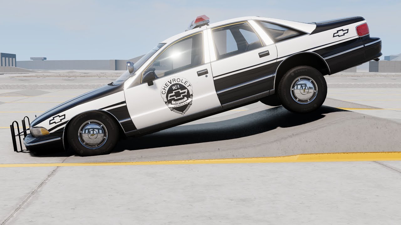 BeamNG Drive - 1993 Police Chevrolet Caprice Suspension Testing