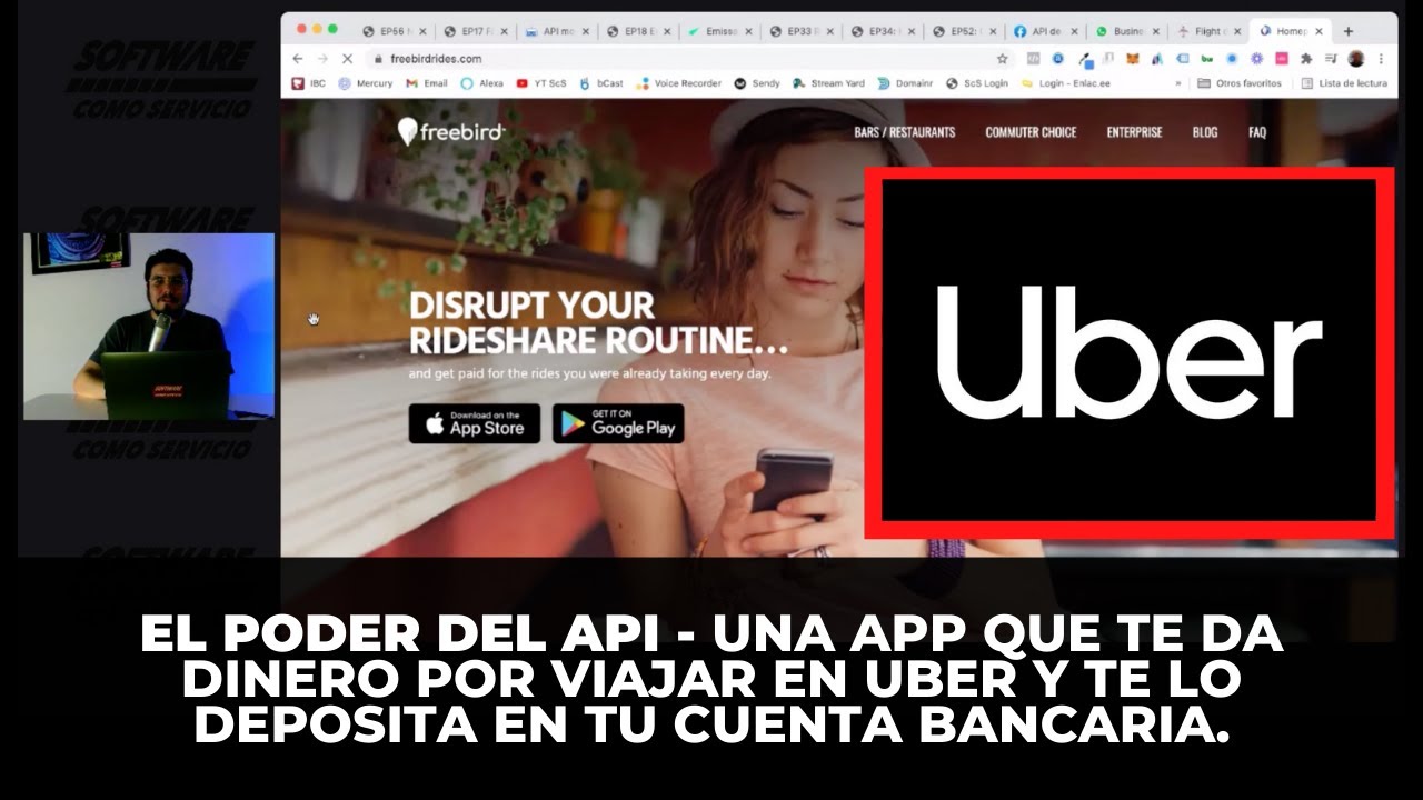 El Poder del API: Una App que te da Dinero por Viajar en Uber y te lo Deposita en tu Cuenta Bancaria