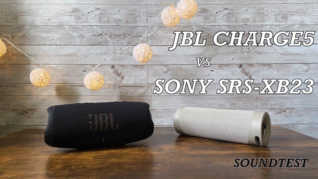 JBL CHRGE5 vs SONY SRS-XB23 SOUNDTEST Comparison（比較）