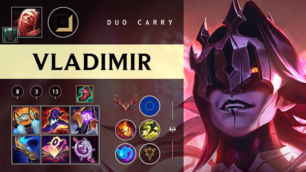 Vladimir Carry vs Draven - EUW Grandmaster Patch 26.04