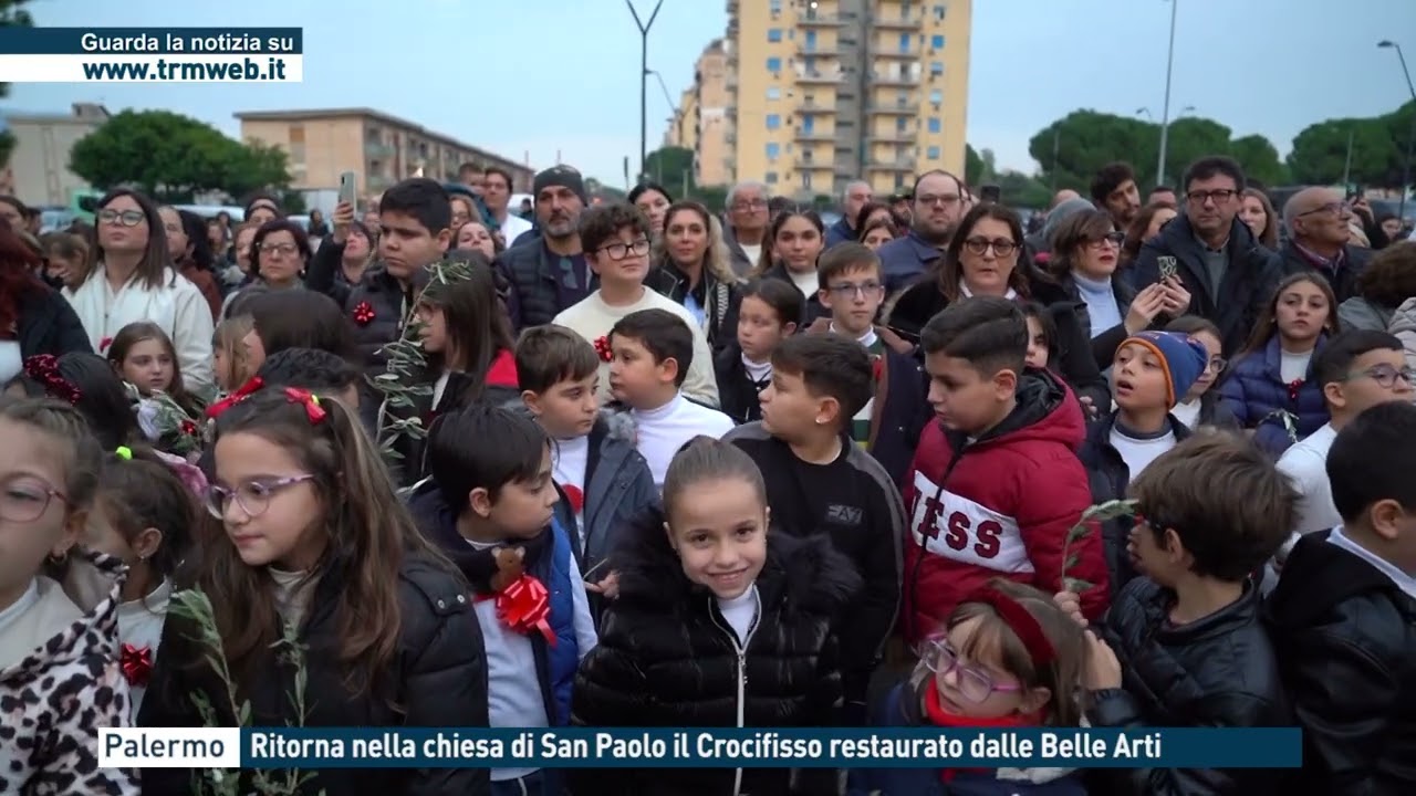 Palermo - Ritorna nella chiesa di San Paolo il Crocifisso restaurato dalle Belle Arti