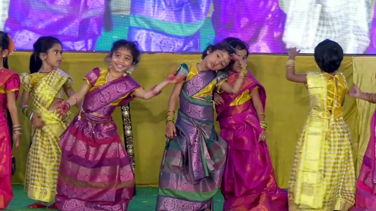 SRI VEDA || 2nd ANNUAL DAY CELEBRATIONS || LKG GIRLS || Varsham Song ||