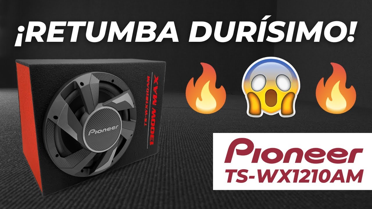 Así RETUMBA el NUEVO subwoofer amplificado PIONEER TS-WX1210AM | Unboxing y Prueba de Audio.