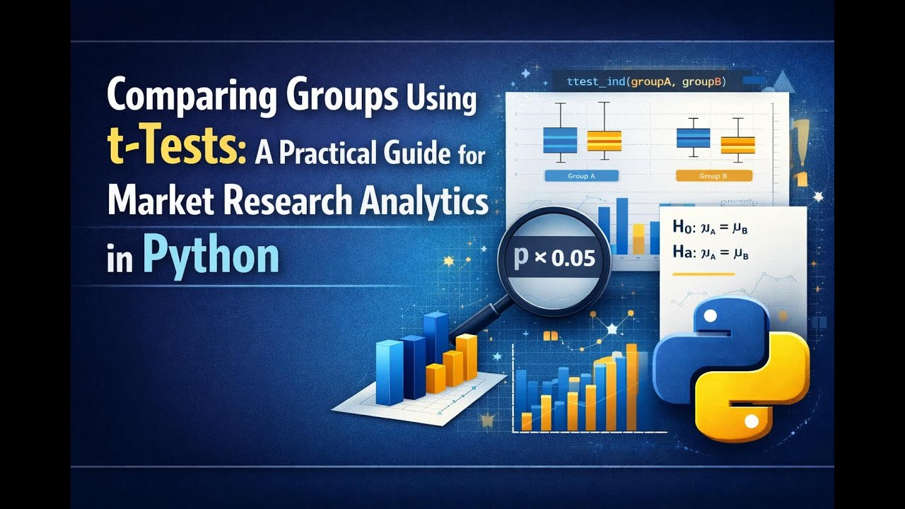 Comparing Groups Using t-Tests: A Practical Guide for Market Research Analytics in Python