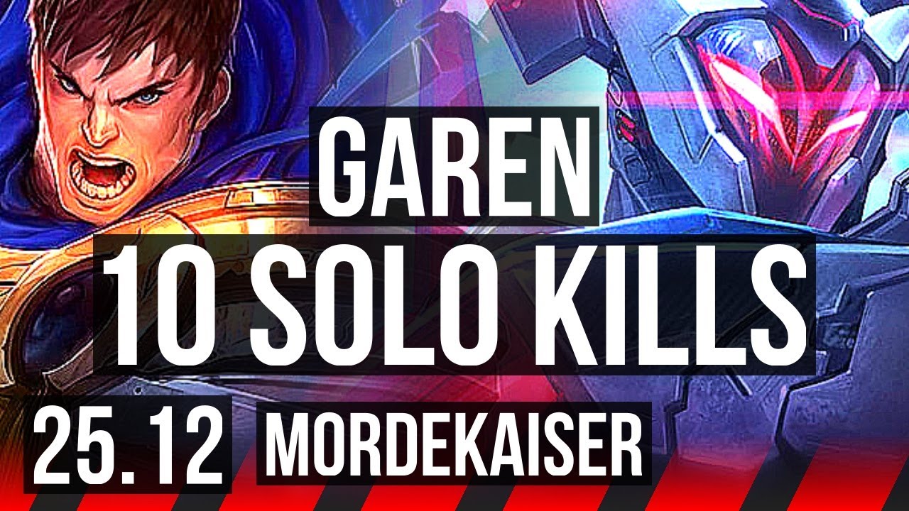GAREN vs MORDEKAISER (TOP) | 10 solo kills, 16/3/2, Dominating | EUNE Grandmaster | 25.12