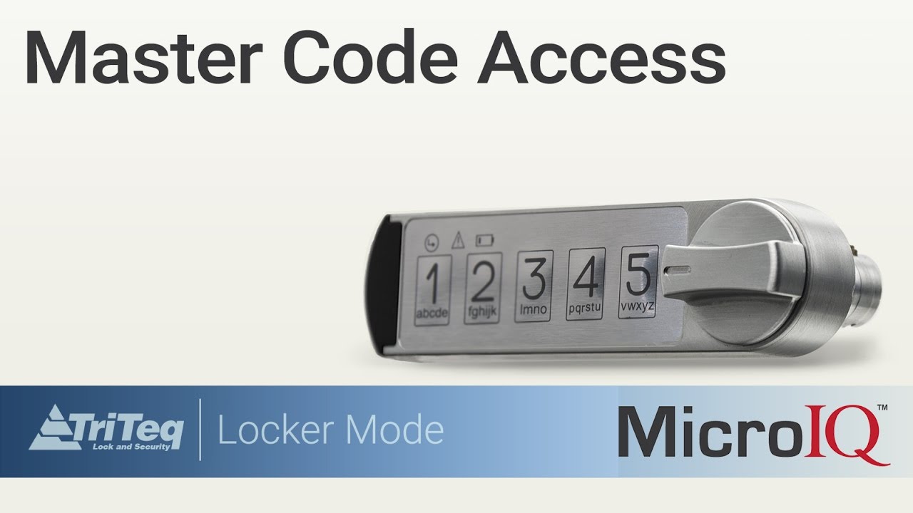Overriding with the Master Code