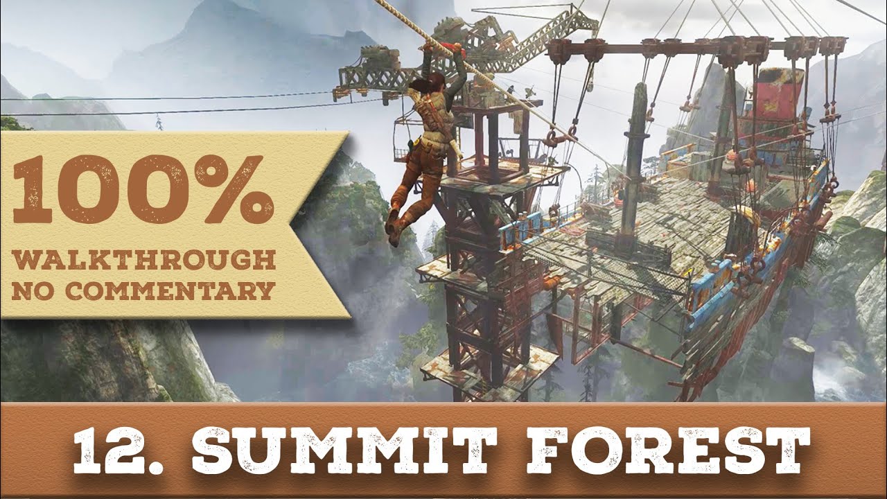 Tomb Raider 2013 Walkthrough [1440p] (100% Completion,Hard) part 12 SUMMIT FOREST