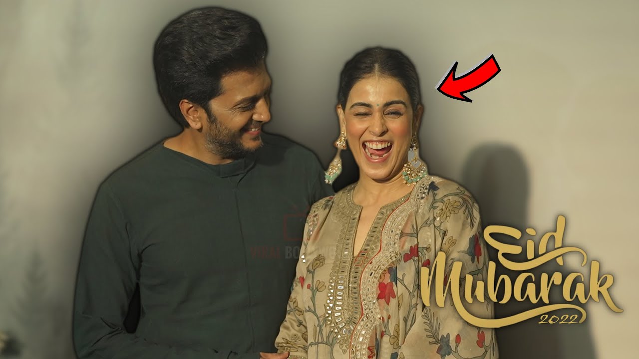 Riteish Deshmukh with wife Genelia D’Souza arrives at Salman Khan’s Biggest EID Party 2022