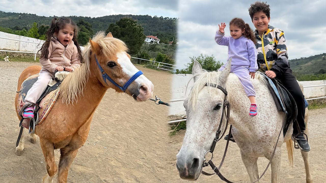 Yusuf, Alya ve Asya At Çiftliğinde @OyuncuYusuf