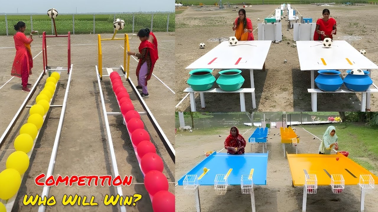 Balloon Bursting Football Fight – Guess the Final Winner 🤔 | Never Give up 🏆/ Sahil Challenge 