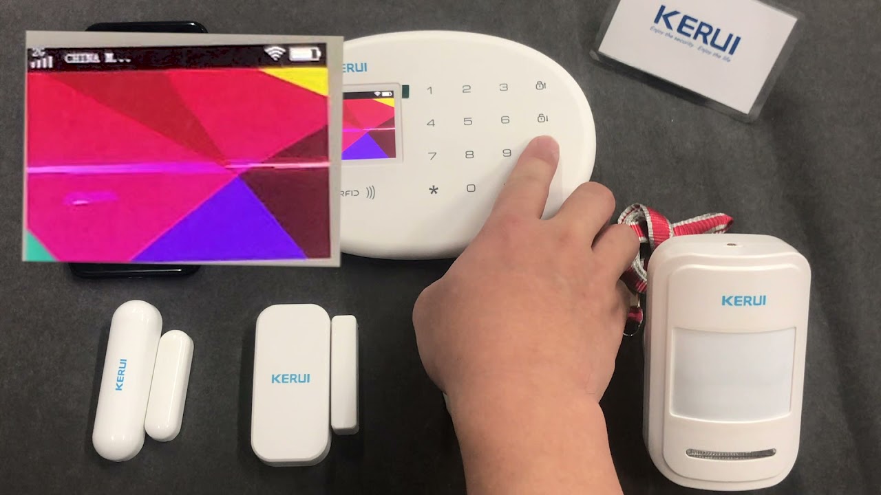 KERUI W20 Sistema Alarma Hogar gsm/WiFi  Kit Alarma Casa Seguridad DIY  Detector de Alarma Puerta.
