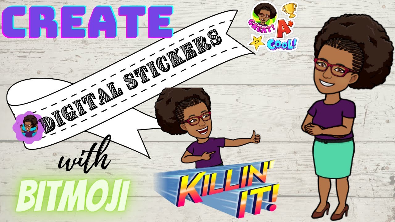 How to Create Digital Stickers with Bitmojo