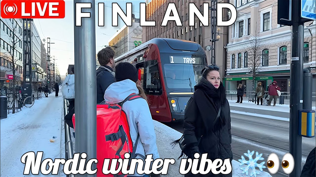 TAMPERE CITY CENTER WINTER WALKING TOUR - BUSY AFTERNOON IN THE NORDIC MOST POPULOUS INLAND CITY