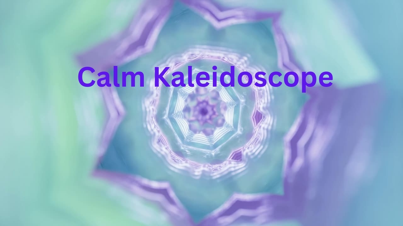 3 Hours of Slow Hypnotic Spiral | Calm Kaleidoscope Ambient Visuals (No Sound)