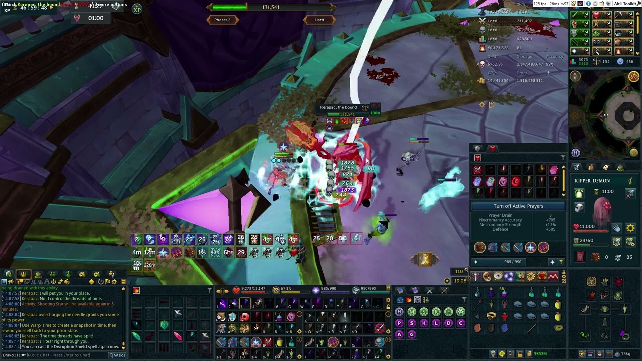 [2:55] - HM Kerapac Solo -  Master timer with T100 Necro/EQ Aura/Ful Book/Ripper