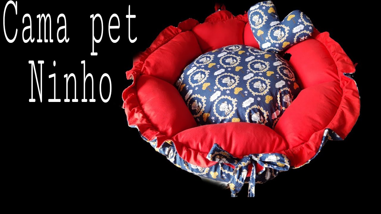 Cama pet ninho/ quase que deu ruim😁/ Mais serviu de aprendizado/Aviso no início do vídeo.