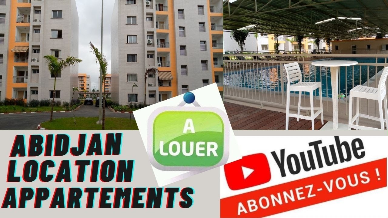 LOCATION APPARTEMENTS DE 3 ET 4 PIECES A ABIDJAN COCODY ANGRÉ 8  -ème TRANCHE CITE EVE CNPS