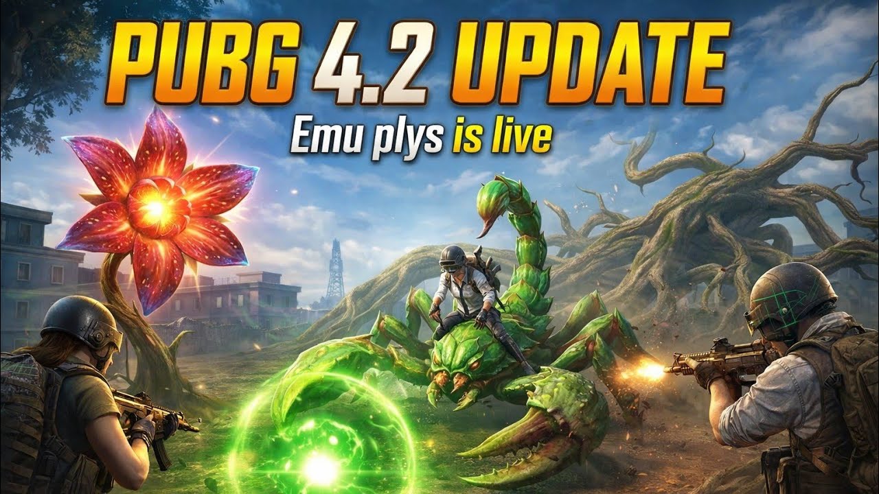 PUBG RANK PUSH | EMU PLYS IS LIVE | 4.2 UPDATE