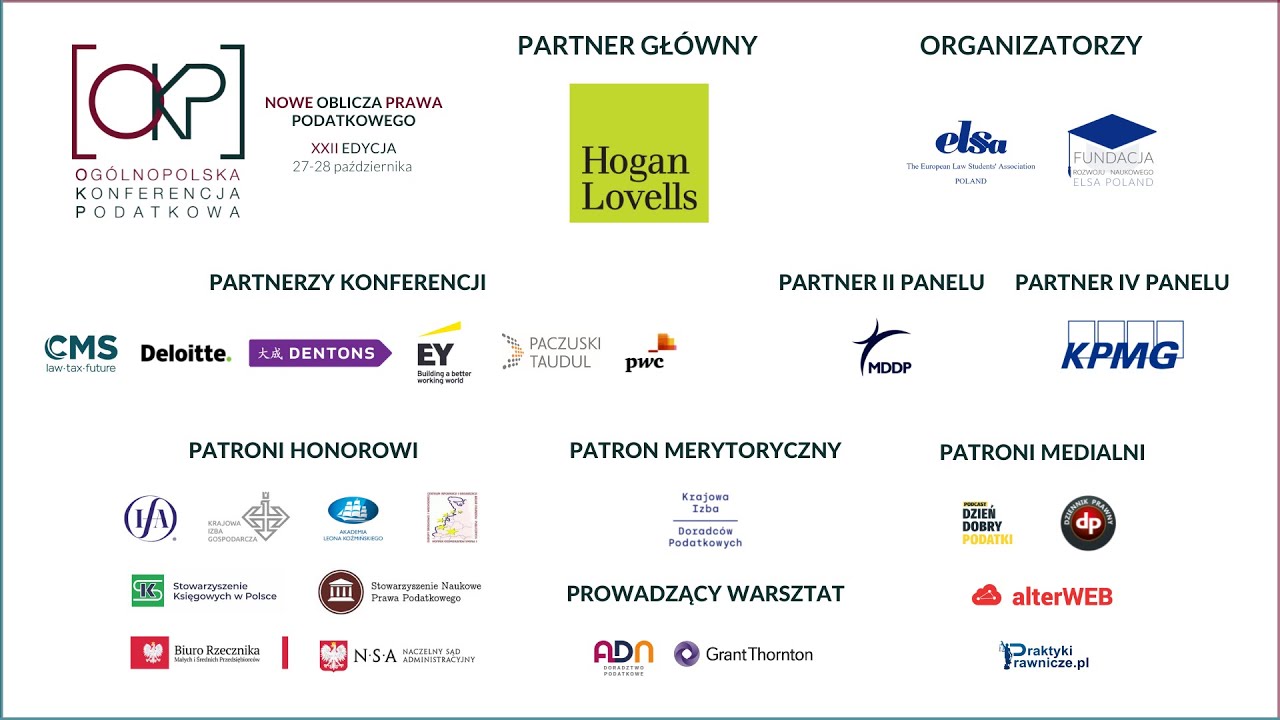 XXII Ogólnopolska Konferencja Podatkowa 