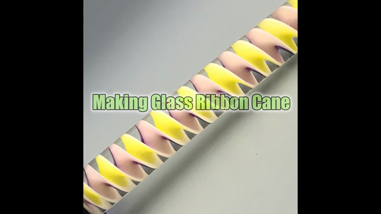 How to make Twisted ribbon cane with borosilicate glass.