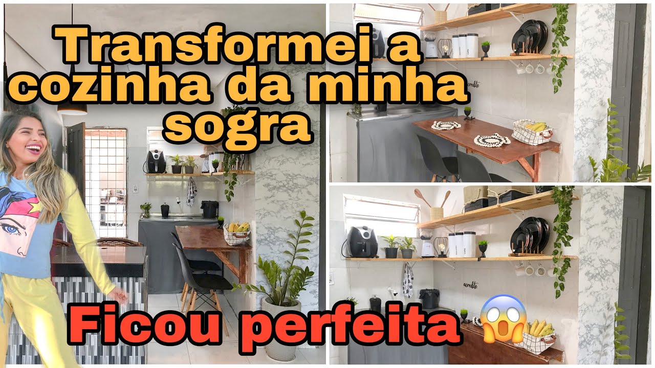 Transformação cozinha  DA SOGRA - cozinha linda baixo custo