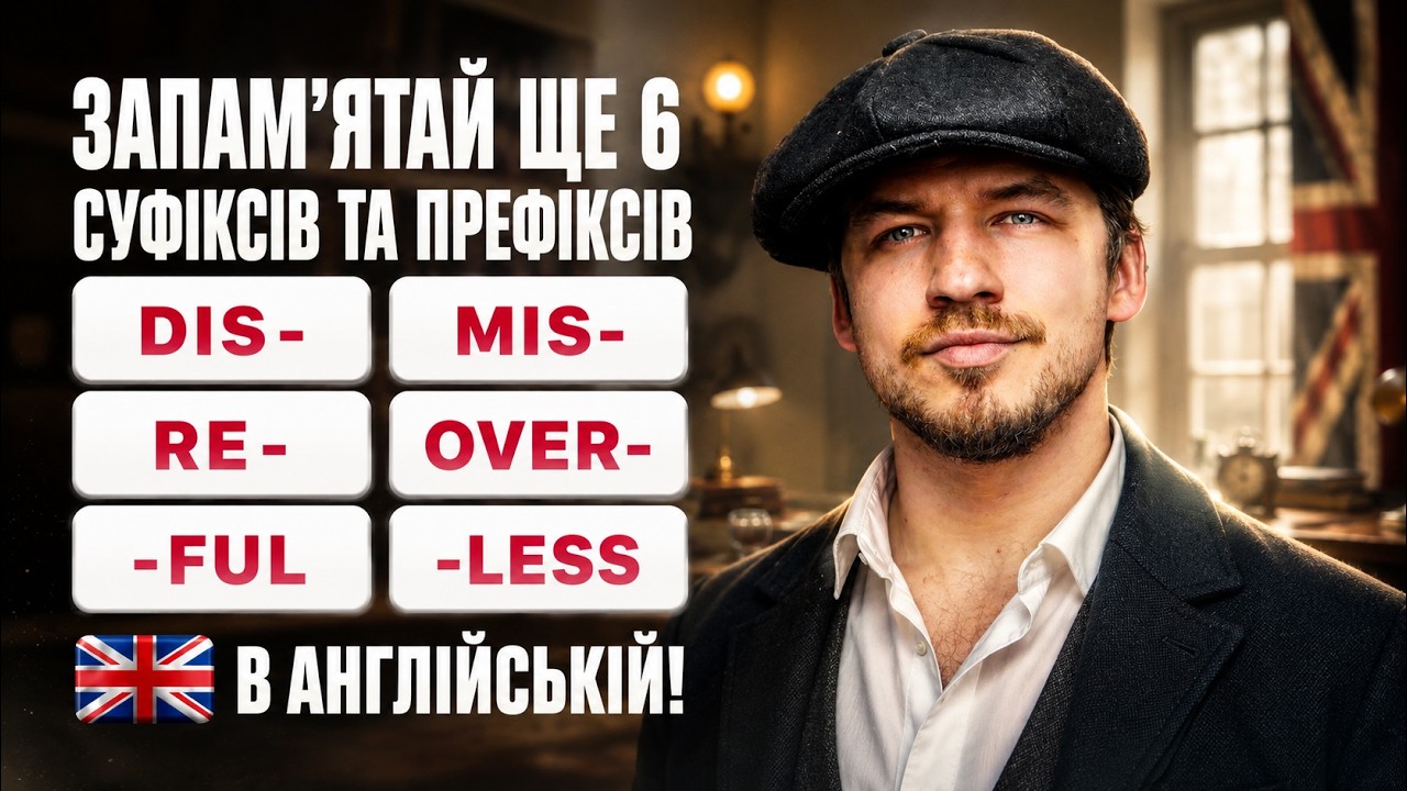 ОСЬ ЯКІ ПРЕФІКСИ ТА СУФІКСИ ТОБІ НЕОБХІДНО ЗНАТИ!
