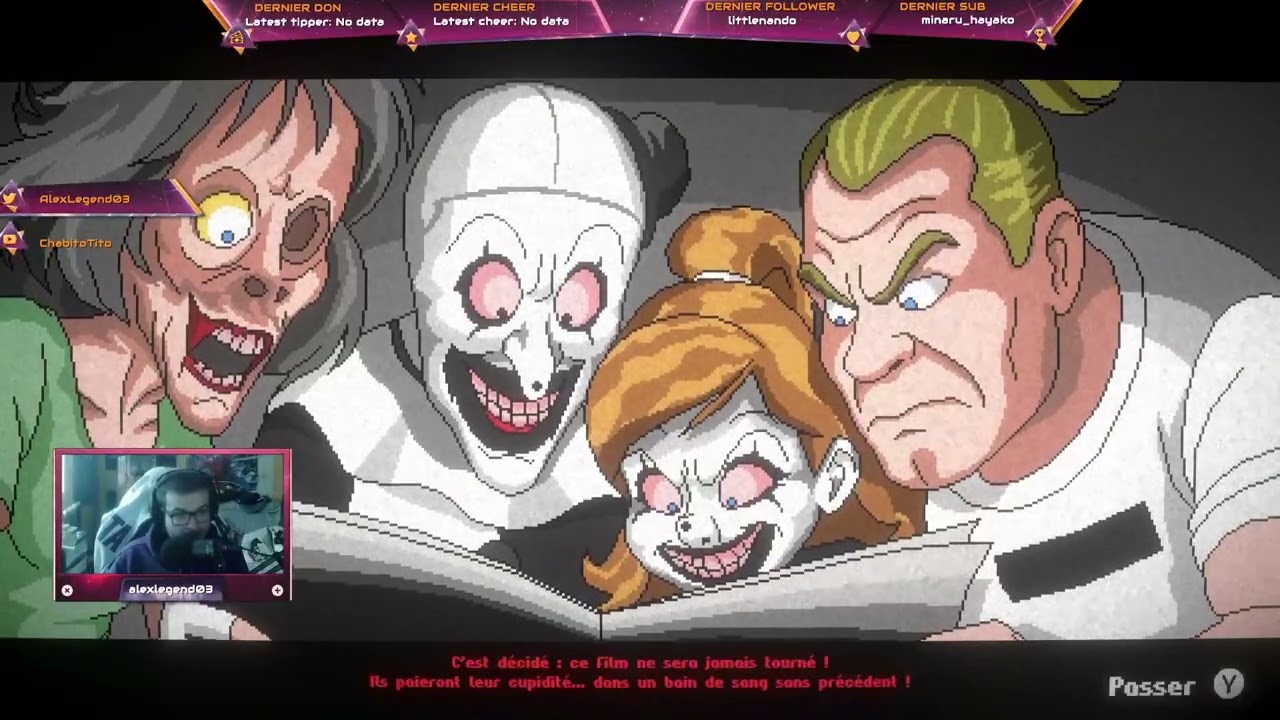 Dimanche Gaming - Terrifier The ARTcade Game, Mexican Ninja & Superhero Simulator Live 23-11-2025