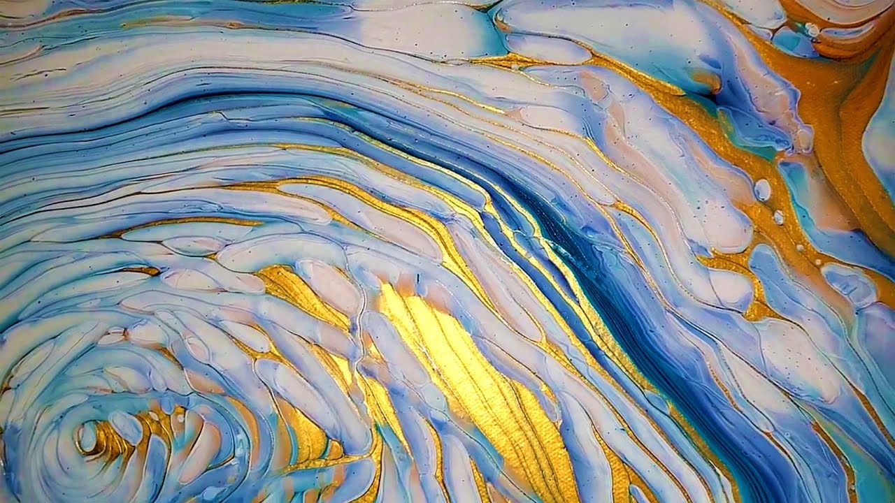 10 TREE RING POURS! ACRYLIC POUR PAINTINGS FLUID ART