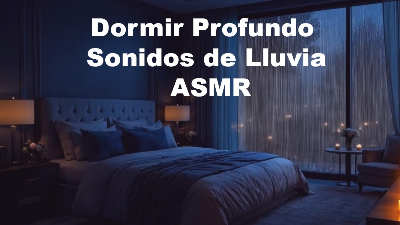 🌧️ Noche Lluviosa y Relajante desde tu Habitación 🌙 Dormir Profundo  Sonidos de Lluvia, ASMR 😴