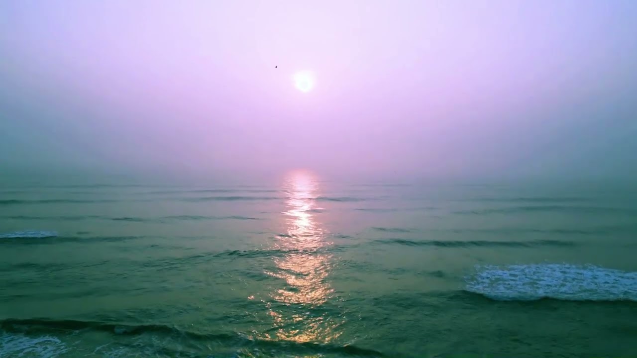 Sunrise at ECR , a beauty of the Chennai , BY Drone view At 4k